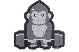 EQUIS GOVICENS Parche Velcro para Mochila Táctica. Parche Cross Training Mochila militar (GORILA DEADLIFT)