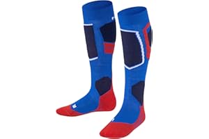 FALKE Unisex Kinder SK4 Skisocken sehr leichte Polsterung antiblasen dünne Skistrümpfe zum Skifahren atmungsaktive schnelltrocknende klimaregulierende geruchshemmende Wolle Funktionsmaterial 1 Paar