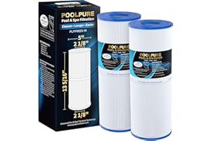POOLPURE 4oz Filtres 𝘼𝙫𝙚𝙘𝙋𝙞𝙡𝙪𝙡𝙞𝙚𝙧 de Spa pour Remplacement de Spa pour Pleatco PRB25IN, Filbur FC-2375, Unicel C-4326 de (2)