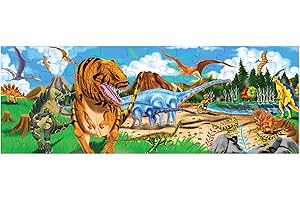 Melissa & Doug Rompecabezas De La Tierra De Los Dinosaurios para El Piso