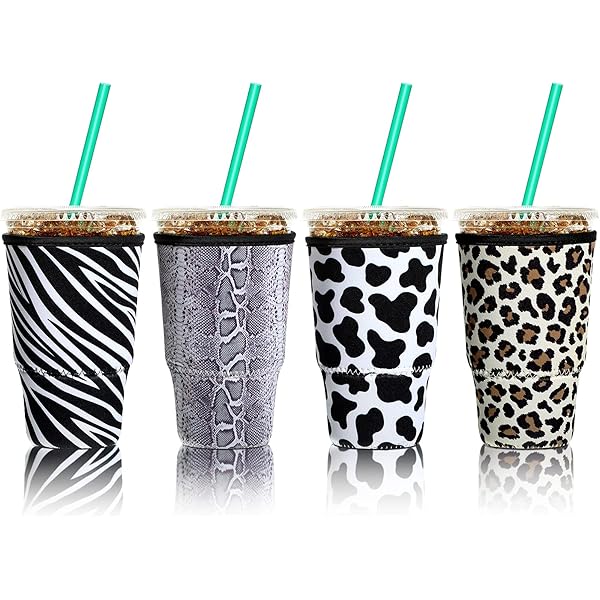 Reusable Neoprene Iced Coffee Cup Sleeve – Insulated Drink Holder For Cold Beverages - View #7