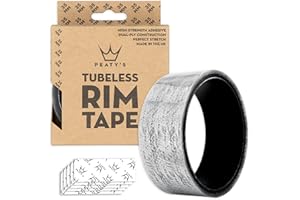 Peaty's Tubeless Rim Tape - High Tensile, Strong Adhesive, Easy Clean Removal Bicycle RimTape For Wheel Setup - 21mm, 25mm, 30mm and 35mm x 9 metre Roll For MTB Road and Gravel Rims