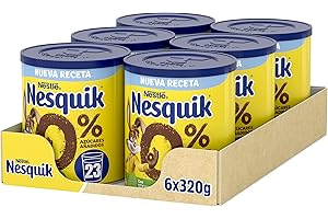 Nesquik NESTLECacao en polvo 0% azúcares, 6 x 320 g