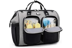 Pomelo Best Baby Changing Bag with Pram Clips and Changing Mat