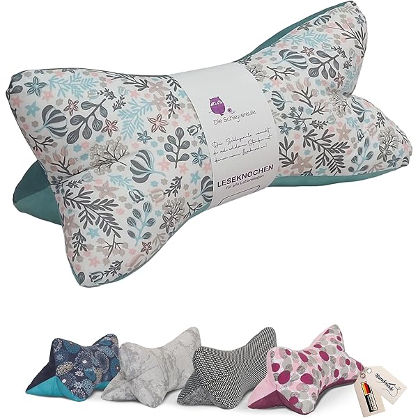 Leseknochen Nackenkissen 'Atlantik' - Handgefertigt In Deutschland & Waschbar