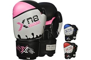XN8 SPORTS XN8 Boxing Gloves for Training Punch bag-Lamina Hide Leather Mitts For Fighting-Kickboxing-Sparring-Muay Thai-Great for Double End Speed Ball & Focus Pads Punching