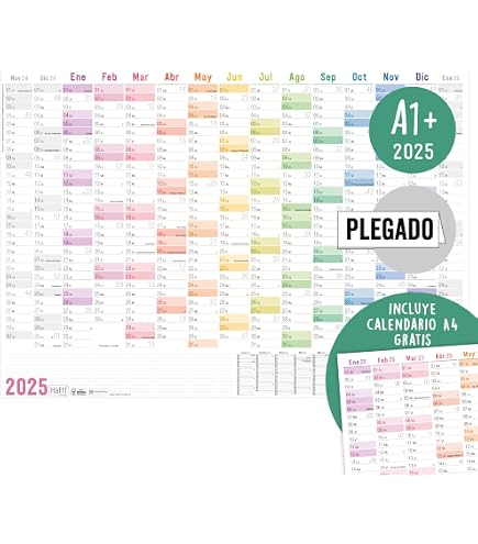 Calendrier De Bureau 2025-2026 (18 Mois) - Janvier 2025 à Juin 2026 - Format 25x14 Cm - NASHRIO