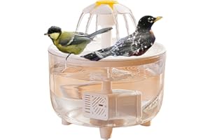 GUANGYU Vogelbad Automatisch,Vogel Dusche USB-Betrieben Mit Pumpe UmwäLzendes Wasser, Vogel Duschkabine Automatische Abschaltung aufgrund von Wassermangel,FüR Das Baden Von Papageien