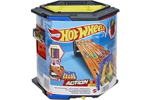 Hot Wheels Action Pista para coches de juguete portátil, incluye 1 vehículo (Mattel HGK41)