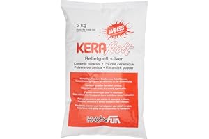 ‎KERAFLOTT KERAflott Reliefgießpulver weiß 5 kg Sack, Erwachsene