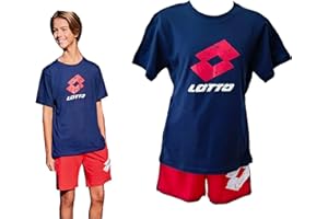 Lotto Completo Sportivo Bambino e Ragazzo, T-Shirt + Pantaloncino, Completo Bambino Estivo in Cotone, Pigiama Bambino Corto Estivo