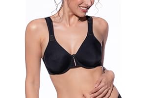 Selene, Sujetador Reductor para Mujer con Tirantes Anchos Comfort y Aro, Sin Relleno, Colección Lorea
