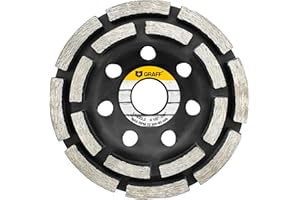 GRAFF Diamant Schleifscheibe 115 mm für Winkelschleifer - Diamant Schleiftopf für Stein, Beton, Fliesenkleber, Granit, Mauerwerk - Professional Schleifteller