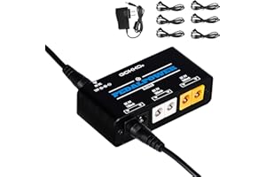 GOKKO AUDIO Mini Guitar Pedal Power Supply with 6 DC Output for 9V Effect Pedals with Short Circuit/Overcurrent Protection