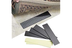 Gadget Planet Rug Gripper for Carpeted Floor (Pack of 4 Grips)- Carpet Grippers for Wooden, Laminate Floors- Non Slip Carpet Grips, Easy to Install and Prevent accidents.