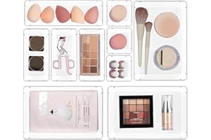 Vtopmart Lot de 10 organiseurs de tiroir en plastique transparent