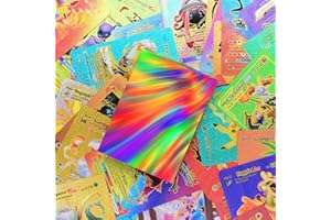 Douer Nuevo 20 Cartas Pokmo de Material PVC con Alto Ataque, Cartas Extraordinaria, Version Español (Multicolor)