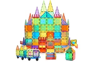 MagHub Magnet Toys Magnetic Tiles, 85 PCS Magnetic Building Blocks Set Learning Educational Toys for Boys Girls Preschool Educational Construction Kit Magnet Stacking Toys for Children