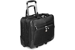 Tassia - Valigia da pilota grande con rotelle - per laptop fino a 15.6" - scomparto spazioso - unisex - 28 litri