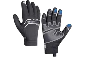 CHICLEW Guanti da ciclismo per uomo e donna Guanti invernali tattili antiscivolo e traspiranti, guanti da mountain bike resistenti all'acqua e al vento, guanti sportivi per corsa, guida,