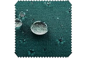 novely® Aragon Waterproof UV+ - Premium Outdoor Fabric - Lightfast Furniture Fabric - Upholstery Fabric in Cotton Look - Awning Fabric - Easy Care Sold by the Metre 1 Running Metre (38 Petrol)