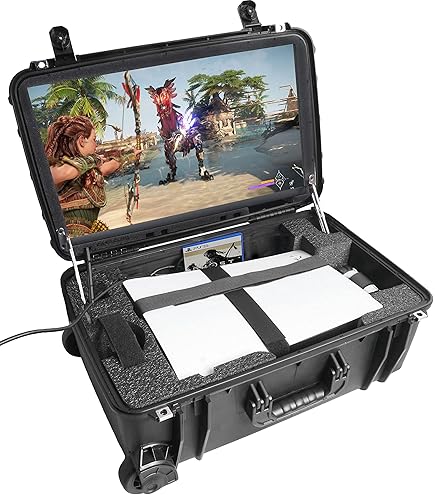 POGA Yez - Valise de transport pour console Sony PS5, noir