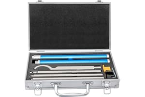 KAZAFA Carbide Woodturning Tools Set, 6 in 1 Carbide Tipped Wood Turning Lathe Tools Set, Diamond Shape/Round/Square Cutter Replaceable Carbide Lathe Tools for Woodworking Hobbyists (Metal Handle)