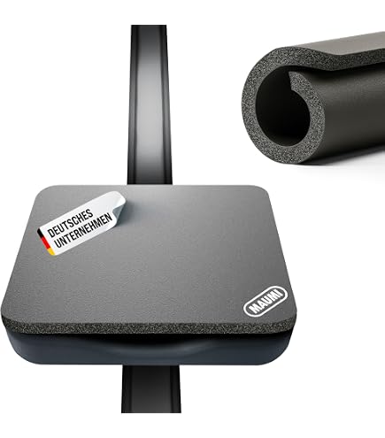 Sunrox LokGrip Sitzkissen – Rutschfestes, Dickes Memory-Schaum Kissen Für Gartenbank & Terrasse, Grau Meliert