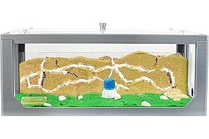 AntHouse - Fourmilière Naturelle en Sable 3D Gris | Kit Commencement Big 30x15x10 cm| Ferme de Fourmis | Colonie de Fourmis Incluse