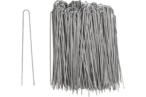 INTER FLOWERS GMBH Efeunadeln im Set - verschiedene Größen - Erdanker verzinkt rostfrei Bodenkanker Kramoen Patenthaften für Kränze Römerhaften für den Garten (10 mm x 80 mm 50 Stück)