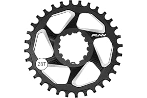 Funn Solo DX Plato Estrecho Ancho para Cadena de 9 10 11 12 Velocidades, Compatible con Bielas de Montaje Directo SRAM, Desplazamiento de 3mm, Plato de Cadena de Velocidad Única