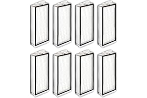 CHAIN PEAK (8 piezas) Filtros HEPA de repuesto compatibles con Roborock Q5 Pro, Q5 Pro+, Q8 Max, Q8 Max+, Q7, Q7+, Q7 Max, Q7 Max+ Aspiradora robótica, filtros de piezas de repuesto, paquete de 8