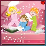 pj oreiller parti - enfants fun avec des amis de pyjama
