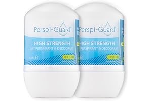 Perspi-Guard Strong Antiperspirant and Roll On Deodorant with Neroli, 48-Hour Travel Deodorant for Men and Women to Stop Sweating and Odour, 2-Pack