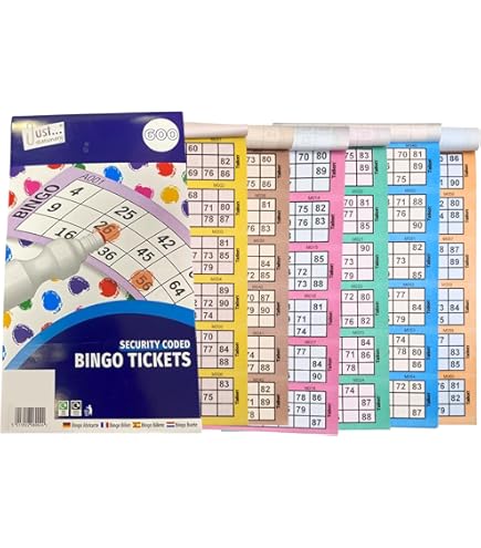 600 Bingo Tickets – Pad Of Grey 6 To View Flyers