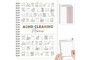 RZCOMP ADHD Cleaning Planner ADHD Daily Organizing Planner Household Cleaning Schedule Book for Adults