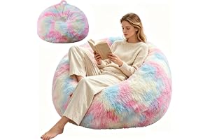 CEWROM sittsäck i konstläder, sittsäcksöverdrag droppform för vuxna, inomhus bönväska 70x80 cm endast överdrag (ingen fyllnin