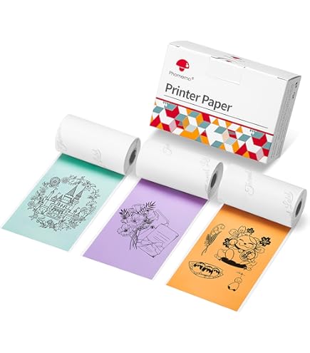 Stampante Fotografica Istantanea Ambesty - Bluetooth, Termica, Con 13 Rotoli Carta