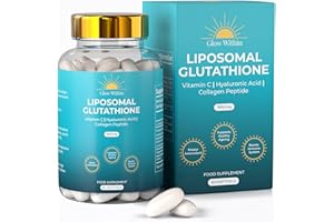 Glow Within Liposomal Glutathione 1850mg per Serving | Glutathione Supplement Capsules with Vitamin C | Master Antioxidant, Healthy Ageing, Boosts Immune System | 4X Higher Absorption (60 Softgels)