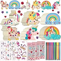 Noaxylic Bastelset Kinder 40 Teile - Schmetterlinge & Blumen Mit Stiften & Stickern