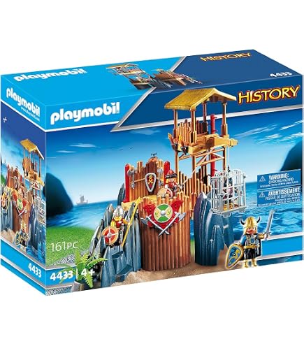 PLAYMOBIL Drakkar Et Vikings – 3 Figurines – Bateau 41 Cm – Sans Boîte (Sous Blister)