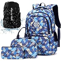 Regalo Scolastico 4pcs Zainetti per Bambini Zaino Bambina Scuola Elementare Cartella Scuola Borse Donna Borsa Scuola Medie Bl