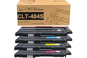 CMYBABEE Compatible Cartouches de Toner Remplacement pour Samsung CLT-P404C CLT P404C pour Toner Samsung C480W pour Samsung Xpress SL C480W C483W C430W C480FW C48X C480 C430(Pack de 4)