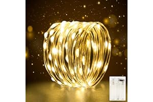 FFZZKJ Mini LED Lichterkette Batterie 3M für Innen mit Timer Lichterkette Klein mit Batterie Draht für Hochzeit,Weihnachten,Party,Halloween,Schlafzimmer,Gift Deko,Warmweiß