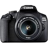 Canon EOS 2000D Spiegelreflexkamera Battery Kit (24,1 MP, DIGIC 4+, 7,5 cm (3,0 Zoll) LCD, Display, Full-HD, WiFi, APS-C CMOS