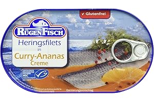 RÜGEN FISCH Rügenfisch Heringsfilet in Curry-Ananas Creme, 200g
