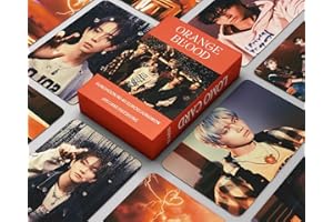 PYAJUU ENHYPEN Photocard 55pcs Enhypen Orange Blood Album Photocard Kpop Enhypen Lomo Card Orange Blood Photo Card Collection Decorations Gift for Fans Daughter