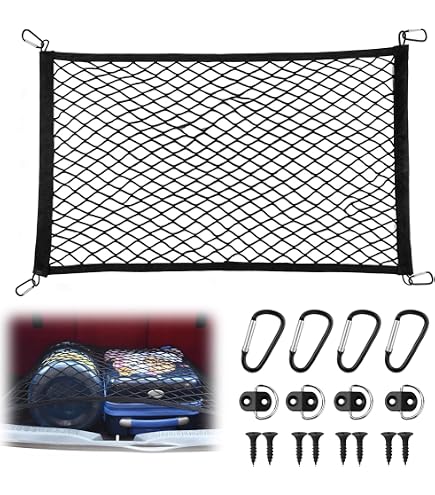 Filet Protection Bagages AERZETIX - C59743 - Filet Maille De Protection élastique à Bagage 90x90 Cm Avec 8 Crochets - Couleur Noir - Tendeur Araignée - Pour Coffre Filet Maintien Bagages Sécurité Voiture Filet Protection Bagages AERZETIX - C59743 - Filet Maille De Protection élastique à Bagage 90x90 Cm Avec 8 Crochets - Couleur Noir - Tendeur Araignée - Pour Coffre Filet Maintien Bagages Sécurité Voiture