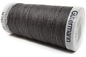 Gütermann Hilo de coser extrafuerte, poliéster, 100 m, universal, resistente a los rayos UV, color gris