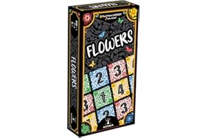 Asmodee - Flowers - Jeu de Cartes pour Adultes & Enfants dès 7 Ans - Placer Vos Tuiles par Couleur pour Maximiser Vos Points - Jeu de Société Stratégie - 1 à 4 Joueurs - 20 Min -en Français -Actarus